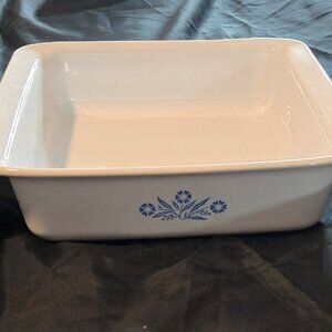 Vintage CORNINGWARE "Blue Cornflower" Square Casserole Dish COLLECTIBLE